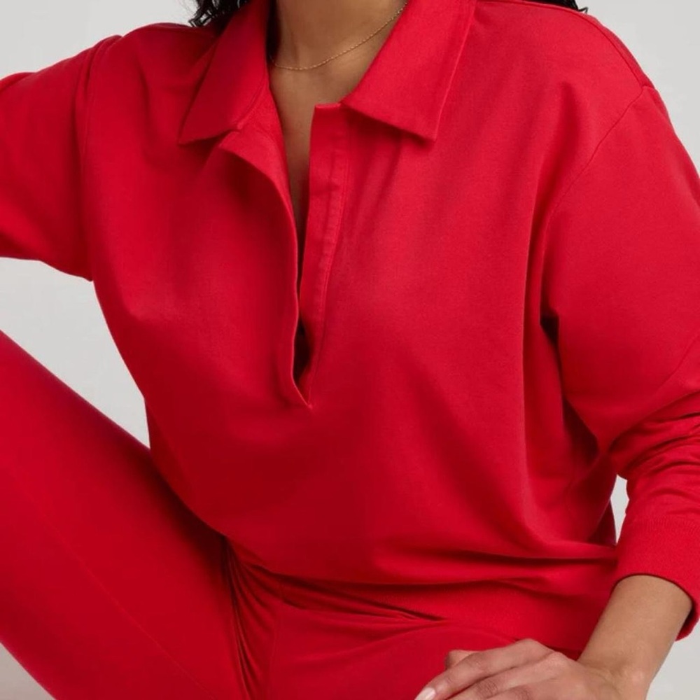 Negative Underwear Red Lounge Set Club Pullover & Joggers Small